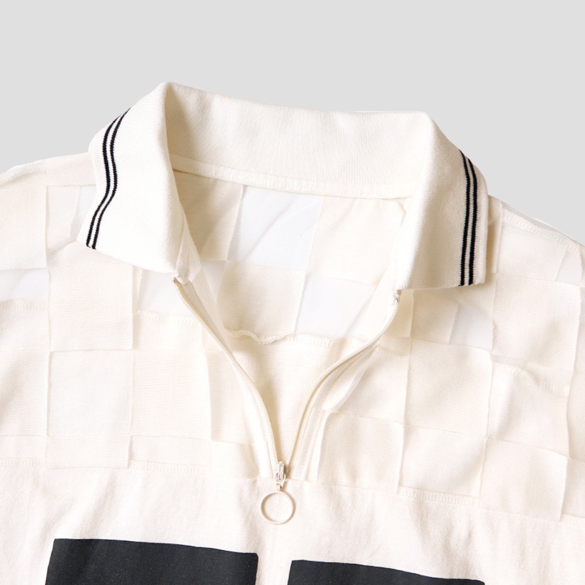 CHECKER SEE-THROUGH POLO SHIRTS - 3