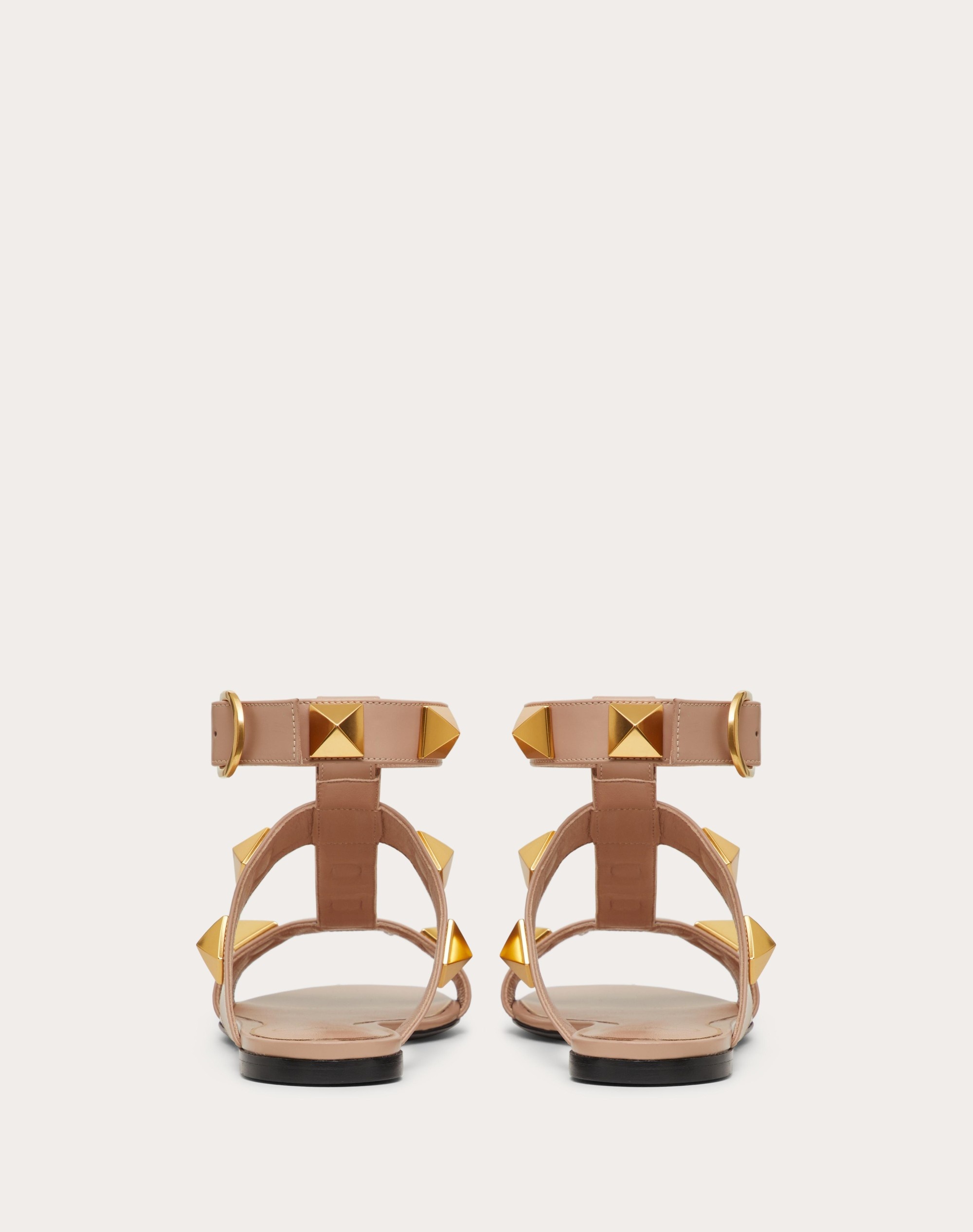 ROMAN STUD FLAT CALFSKIN SANDAL - 3