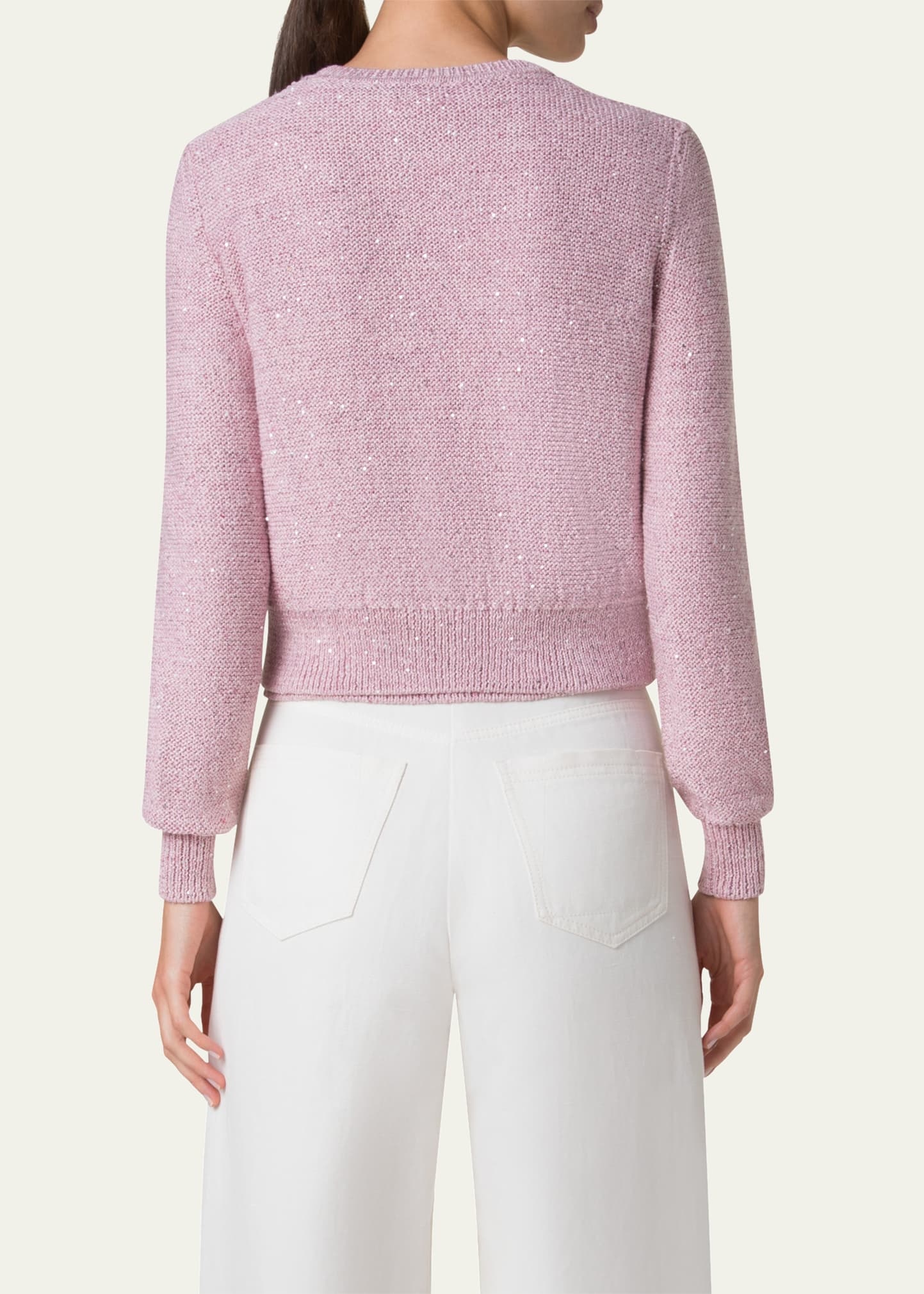 Micro Sequined Knit Cardigan - 3