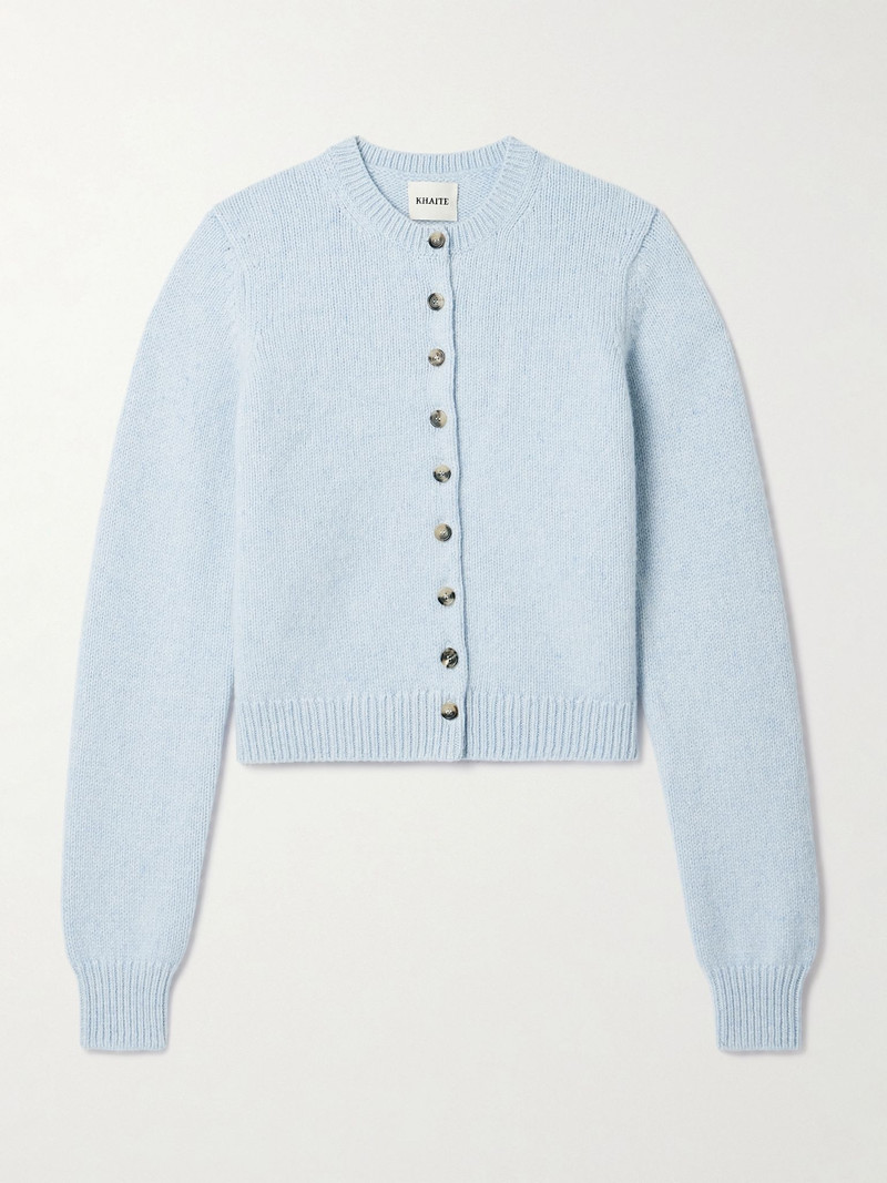 Everheart cashmere cardigan Light blue - 1