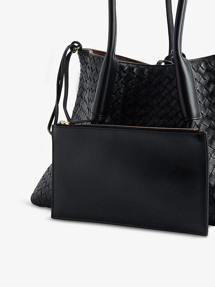 Bottega Veneta Pinacoteca Reversible Leather Shoulder Bag