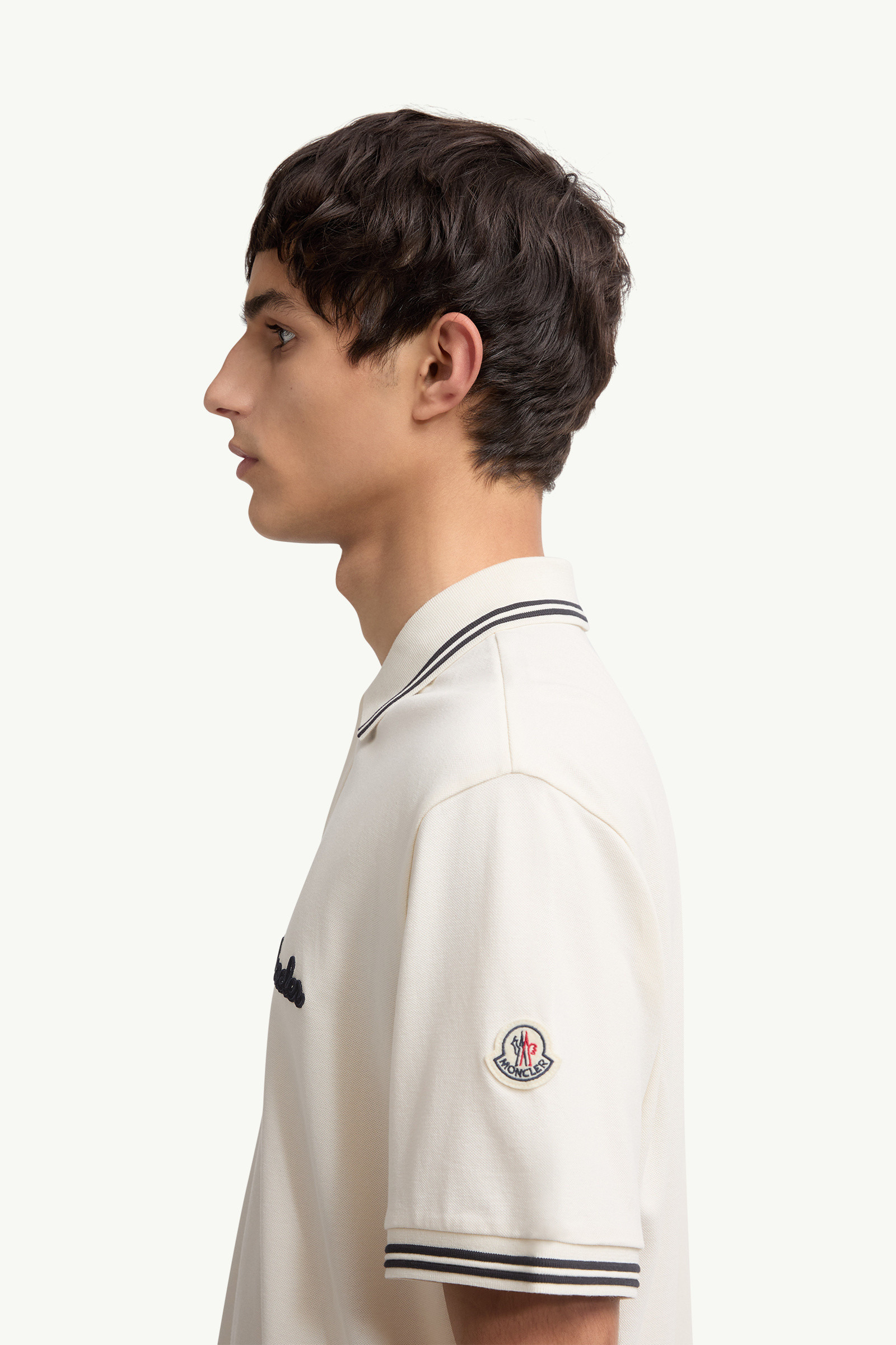 Embroidered Logo Cotton Piquet Polo Shirt - 4