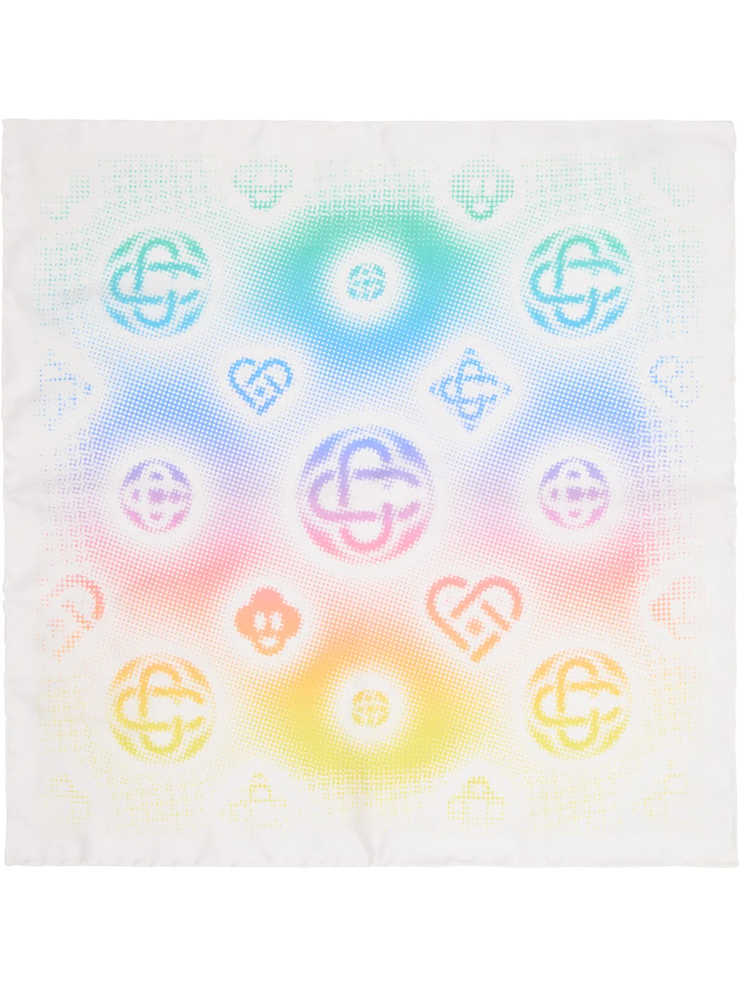 Multicolor Medium Silk Scarf - 1