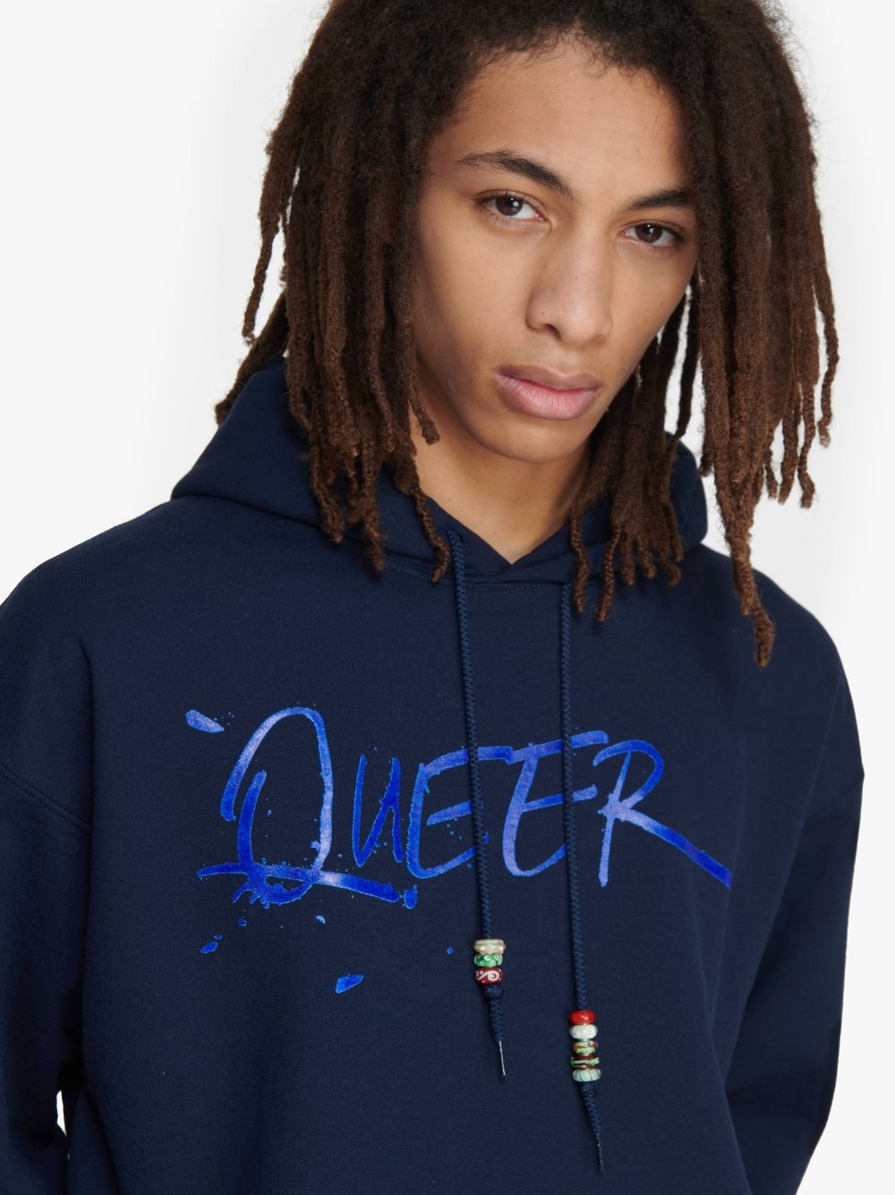 JW ANDERSON X QUEER HOODIE WITH TEXT PRINT - 5