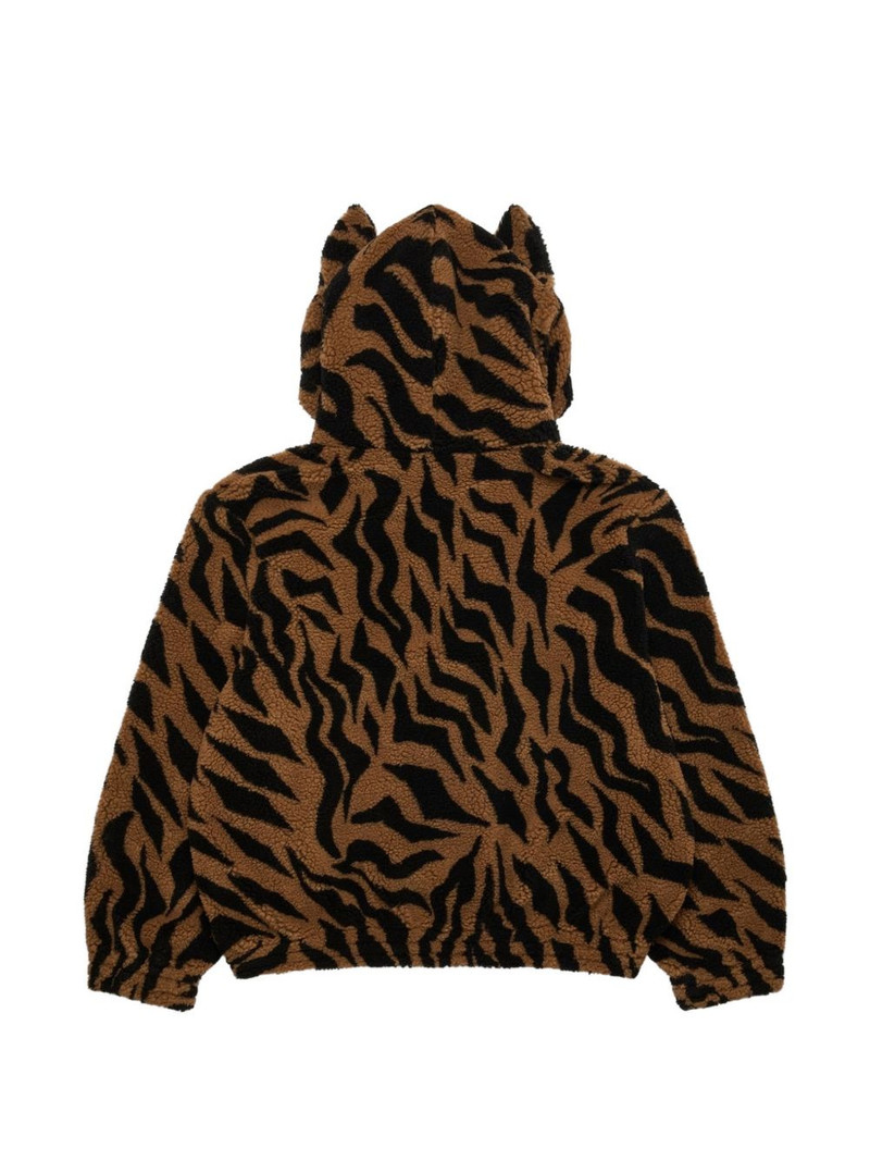 Chopova Lowena tiger print hooded sweatshirt outlook