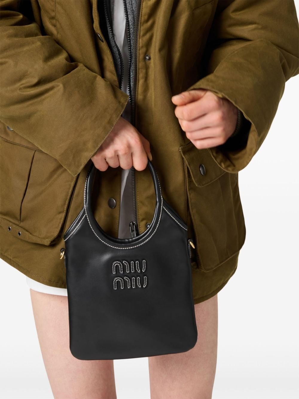 Ivy leather tote bag - 3