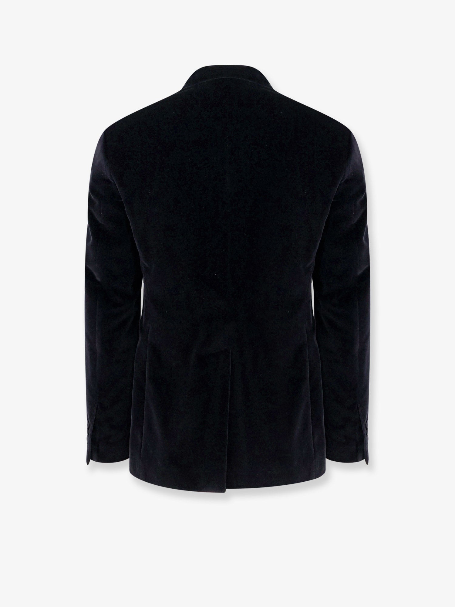 DOLCE e GABBANA - Dolce E Gabbana Velvet Blazer With Satin Lapel - 4