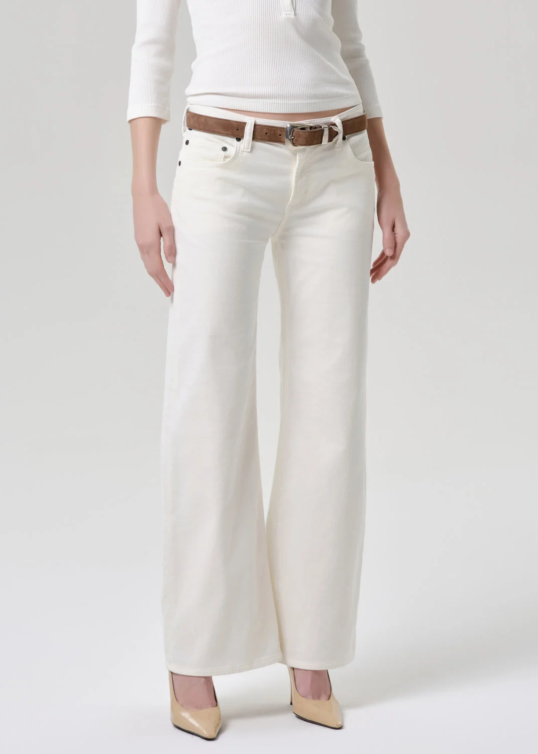 Nora Corduroy Trouser Leg In Pashmina - 1
