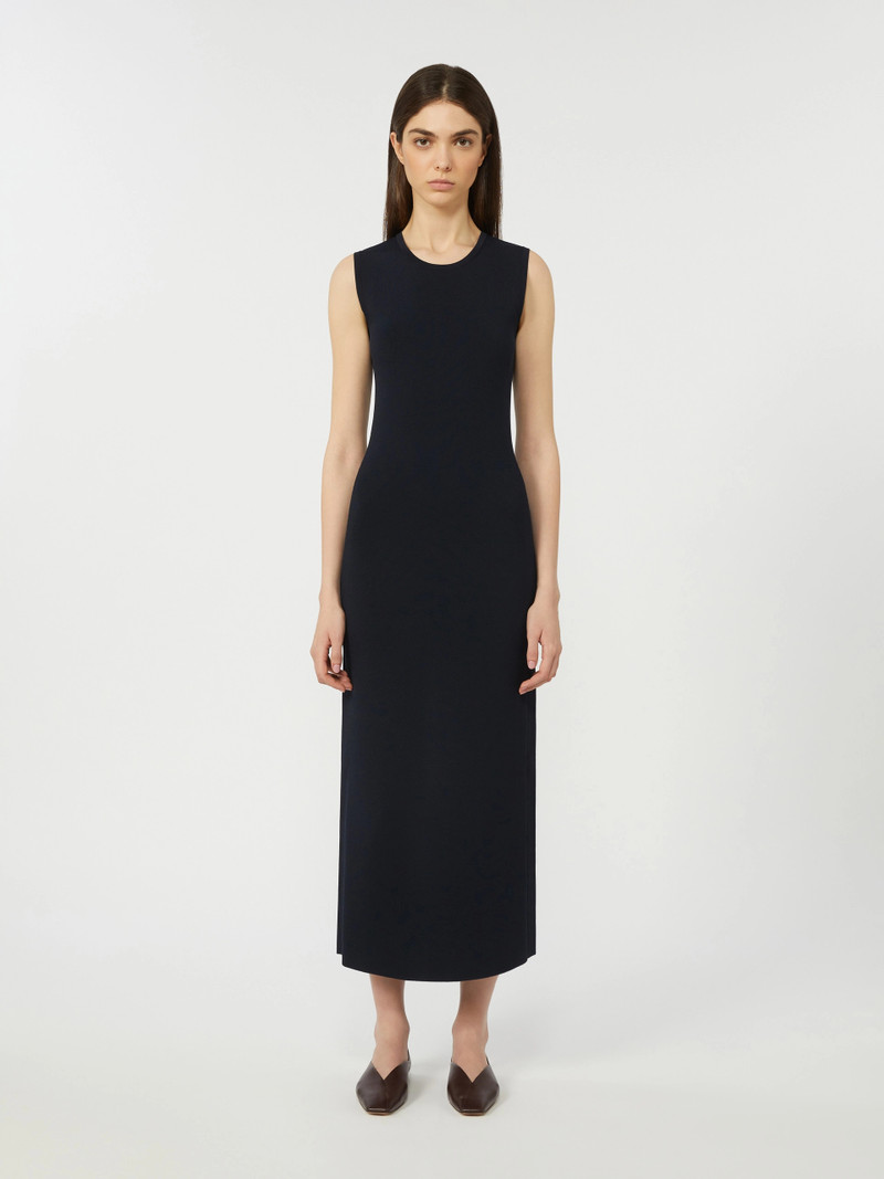 ANGUS Viscose crêpe sheath dress - ULTRAMARINE 3