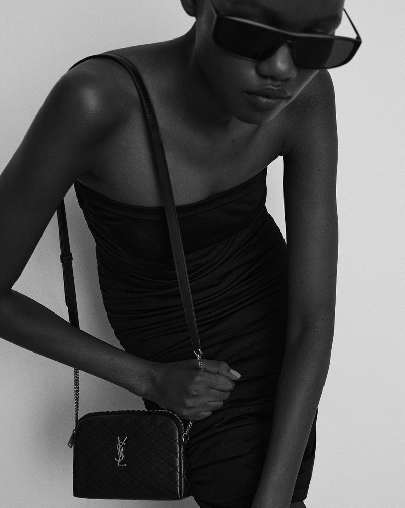 SAINT LAURENT GABY ZIPPED POUCH IN QUILTED LAMBSKIN outlook