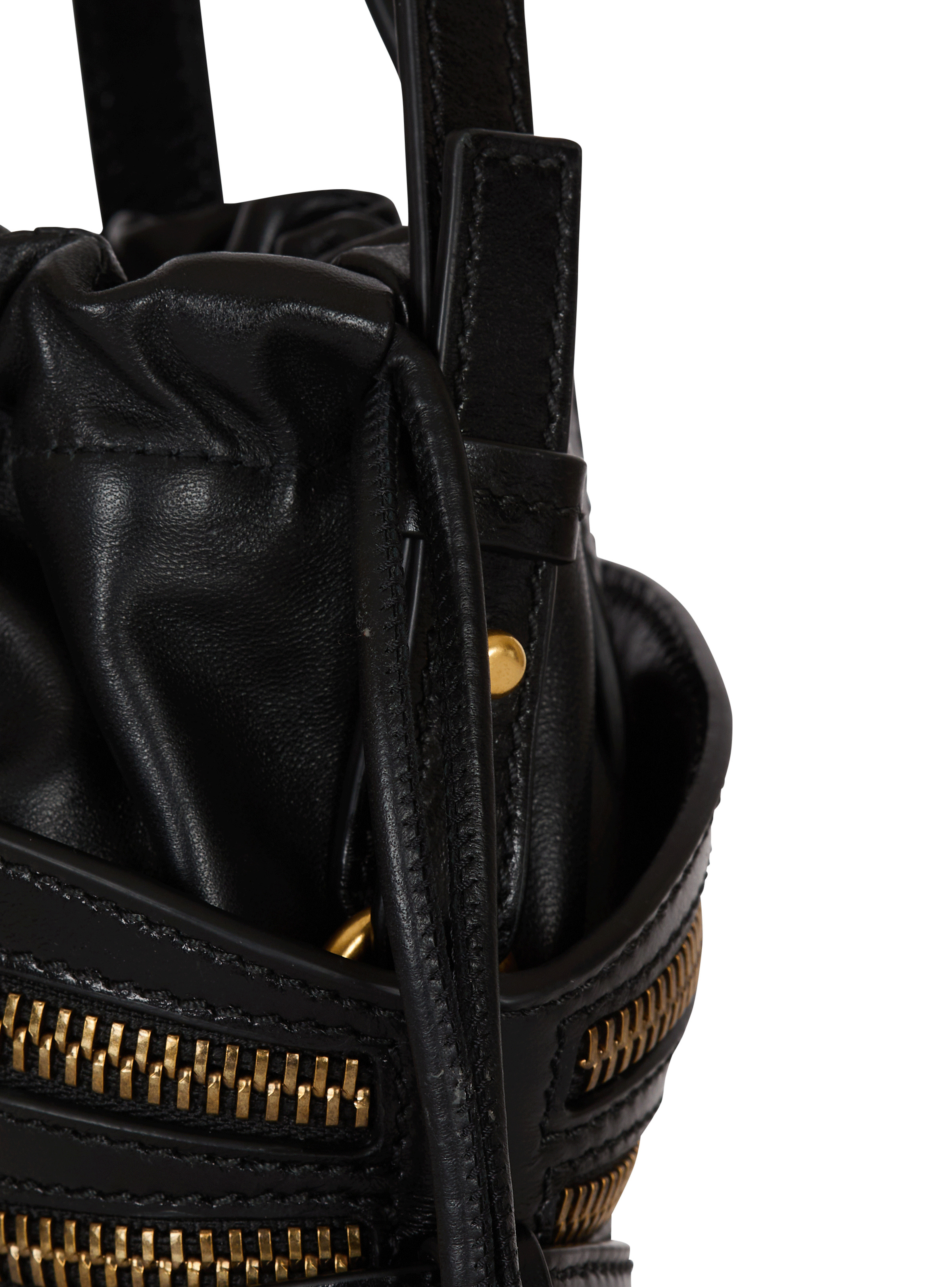 Mini Shuffle Zips bag in calfskin leather - 5
