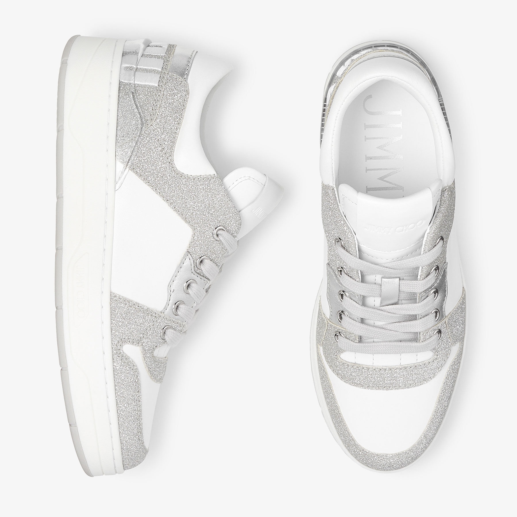 Florent/F
White Leather Trainers with Glitter - 4