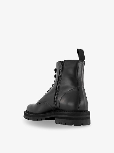 Common Projects Combat number-print leather ankle boots outlook