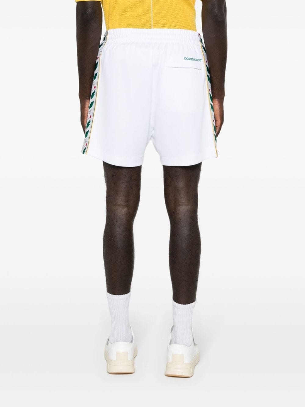 logo-embellished jersey shorts - 4