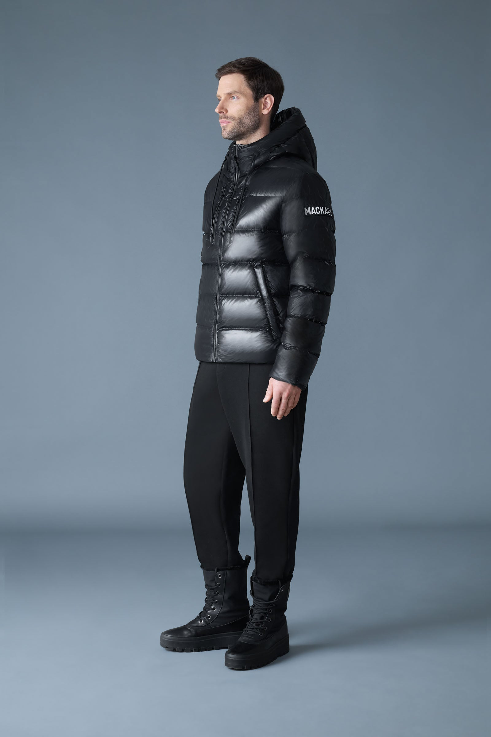 VICTOR-R Light Down Jacket with Storm Visor Hood - 3
