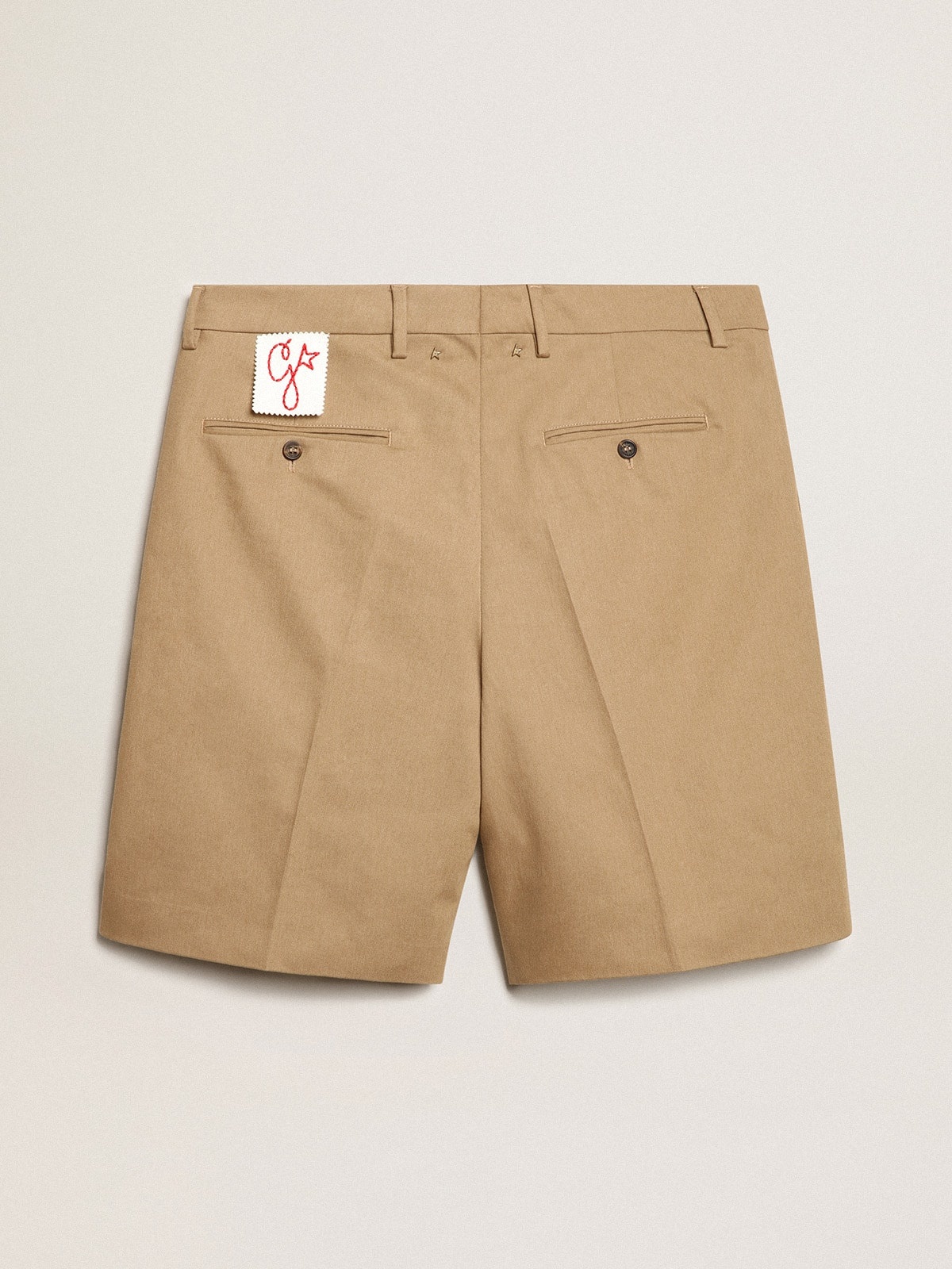 Men's Bermuda shorts in beige cotton - 6