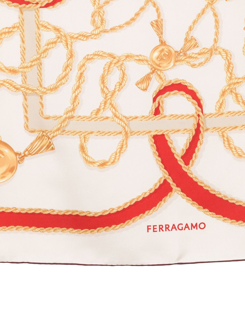 FERRAGAMO graphic-print scarf outlook