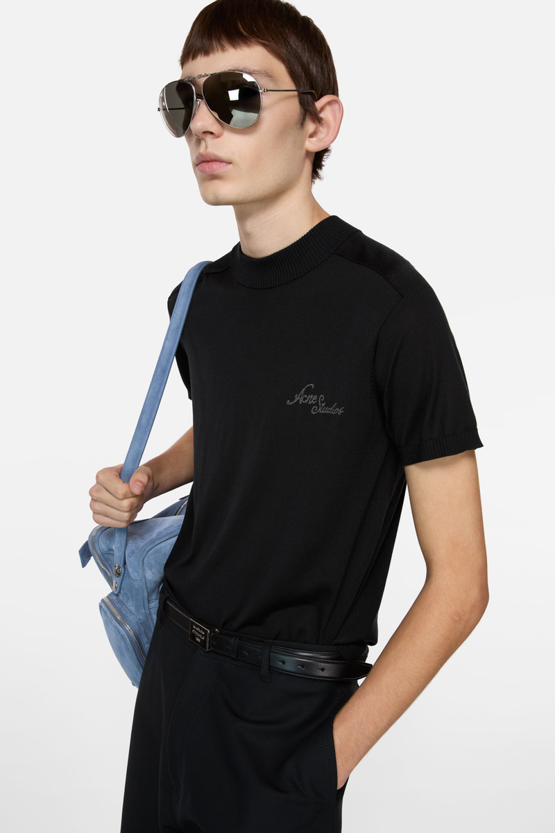 Short-sleeve knit - Black 4