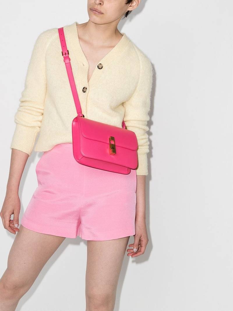 SAINT LAURENT Carré leather shoulder bag outlook