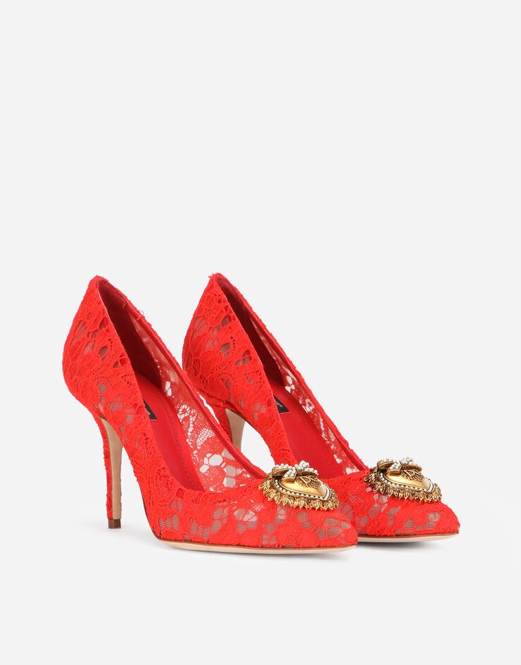 Taormina lace pumps with Devotion heart - 2