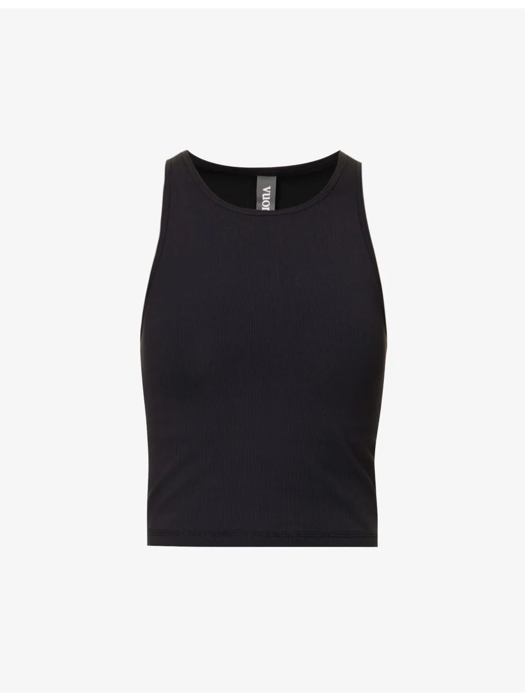 Mudra brand-patch stretch-jersey top - 1