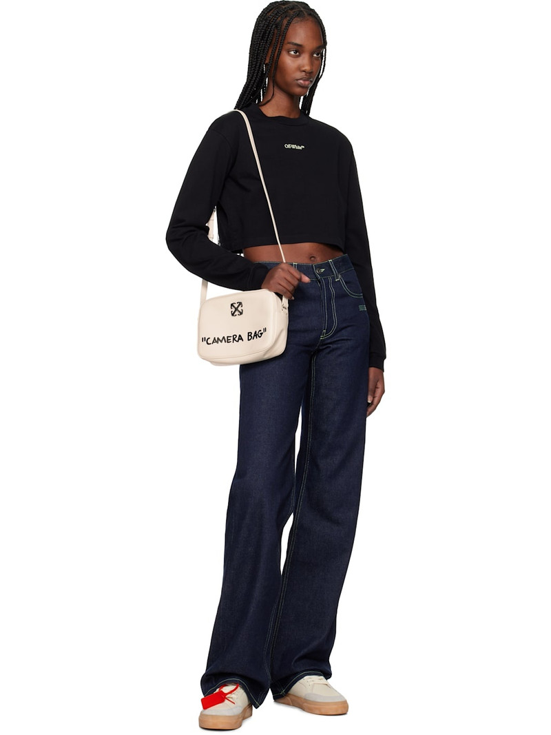 Off-White & Blue Vulcanized Vintage Sneakers outlook