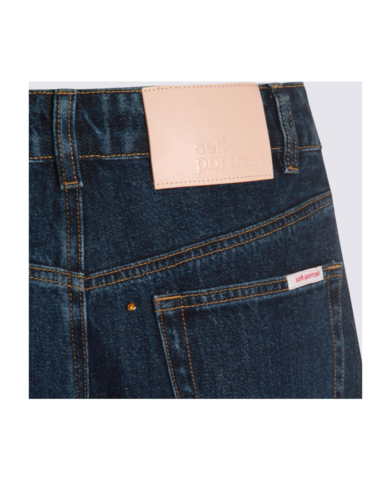 Blue Cotton Jeans - 5