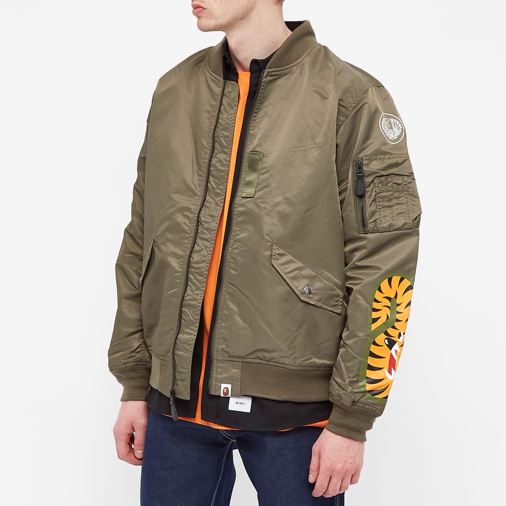 A Bathing Ape Shark Loose Fit Ma-1 Jacket - 6