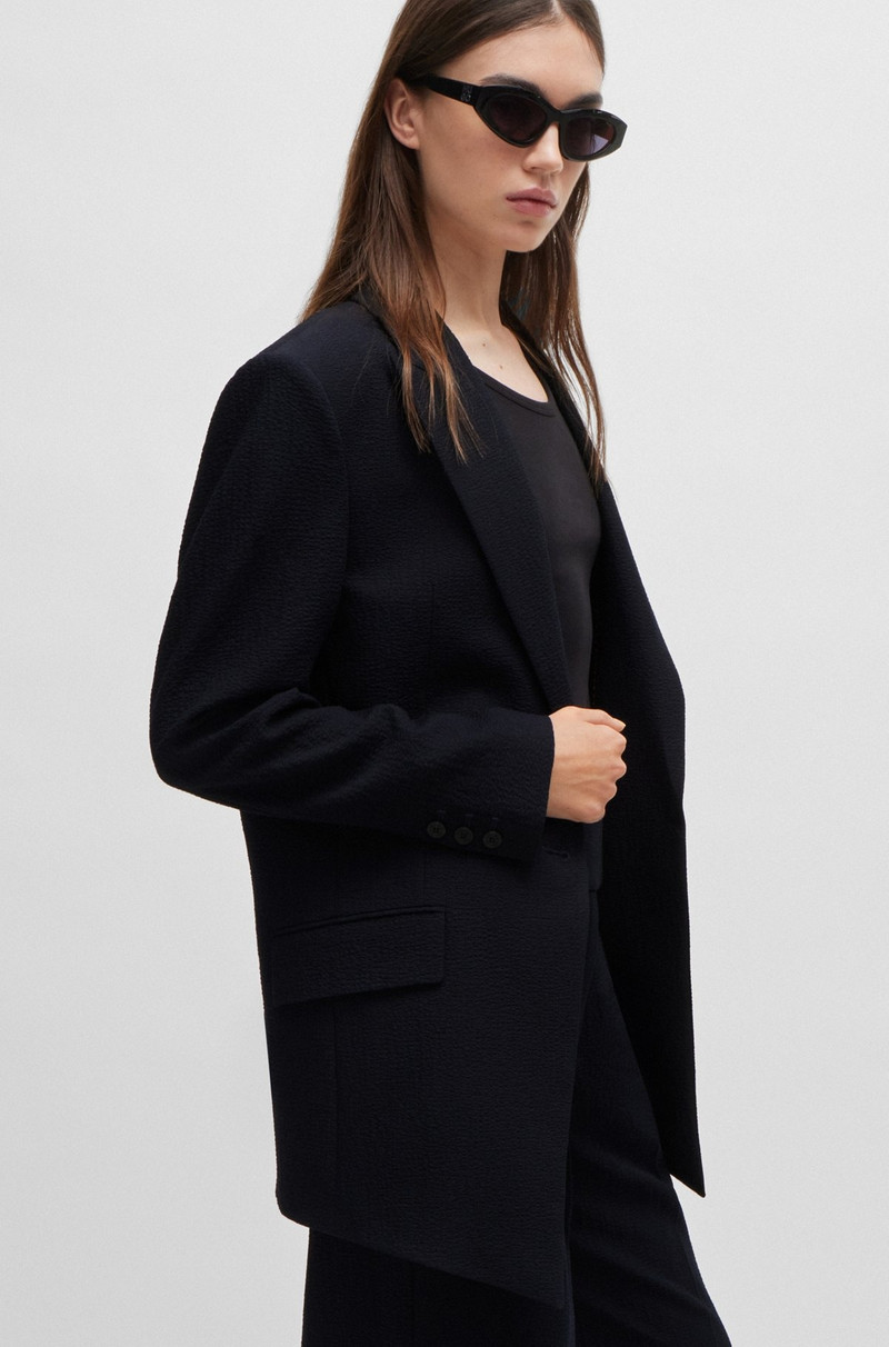 LONGLINE OVERSIZE-FIT JACKET IN SEERSUCKER FABRIC 6