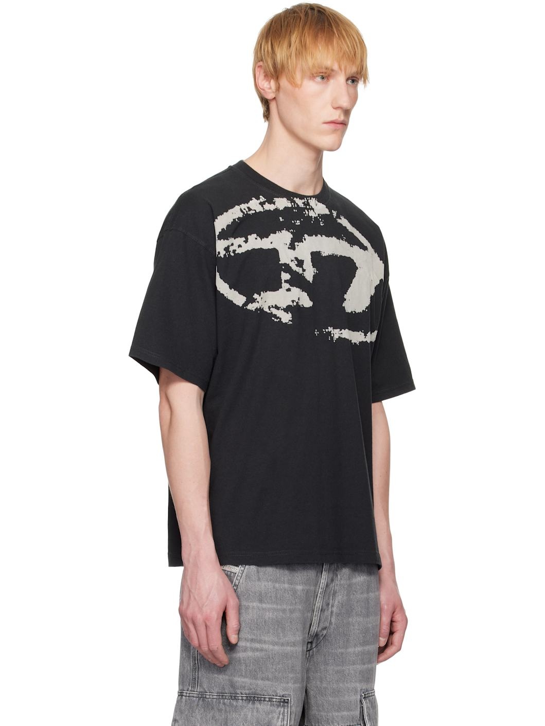Black & Gray T-Boxt-N14 T-shirt - 2