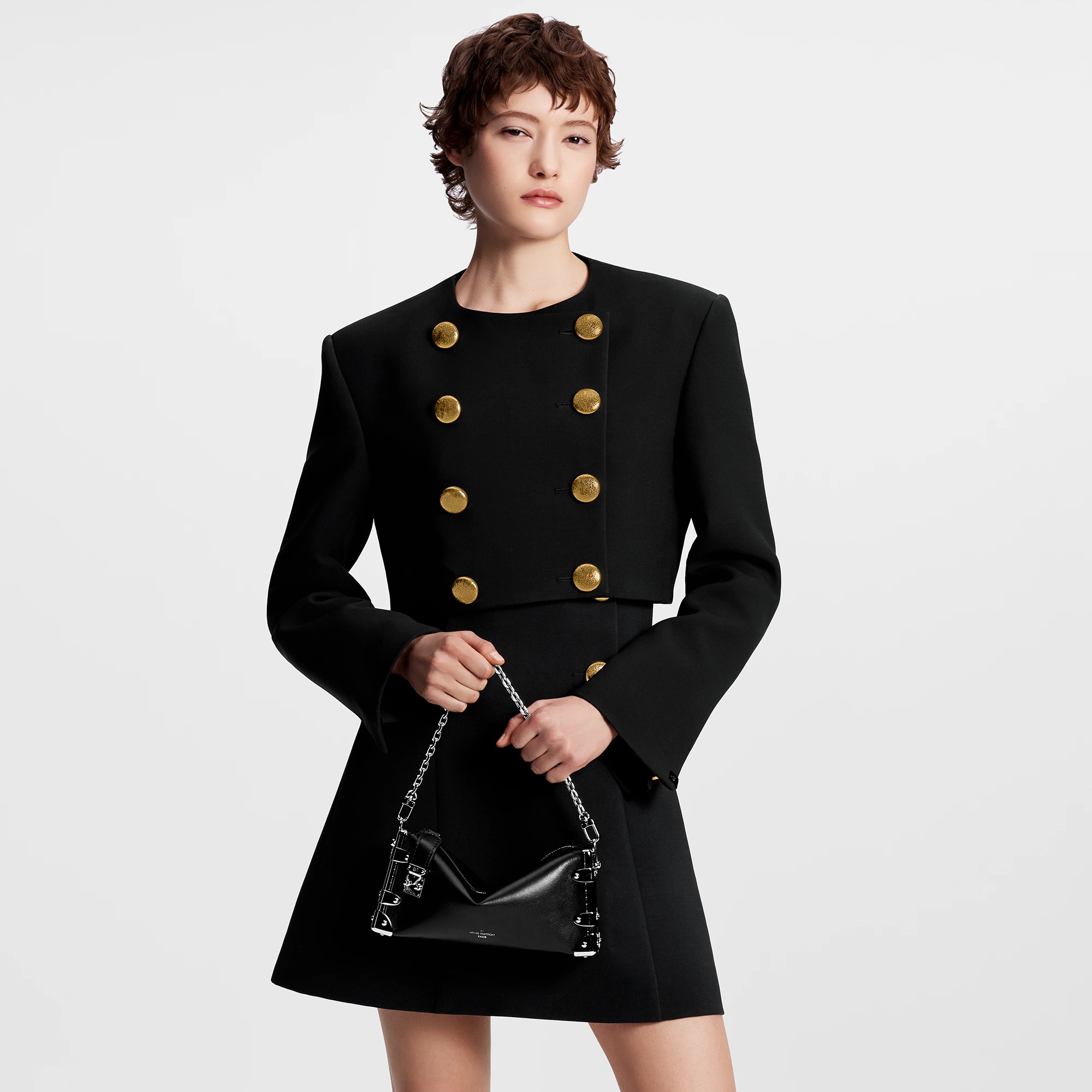 Hammered Button Tailored Jacket - 5