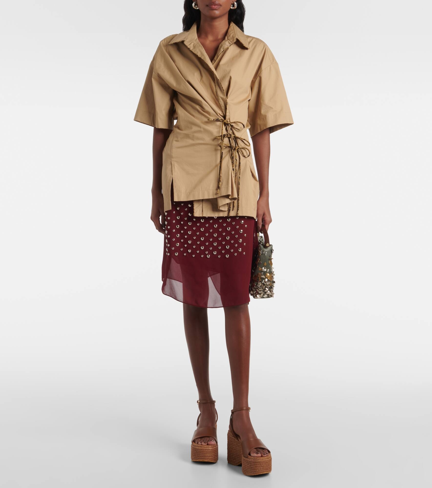 Leather platform espadrilles - 3