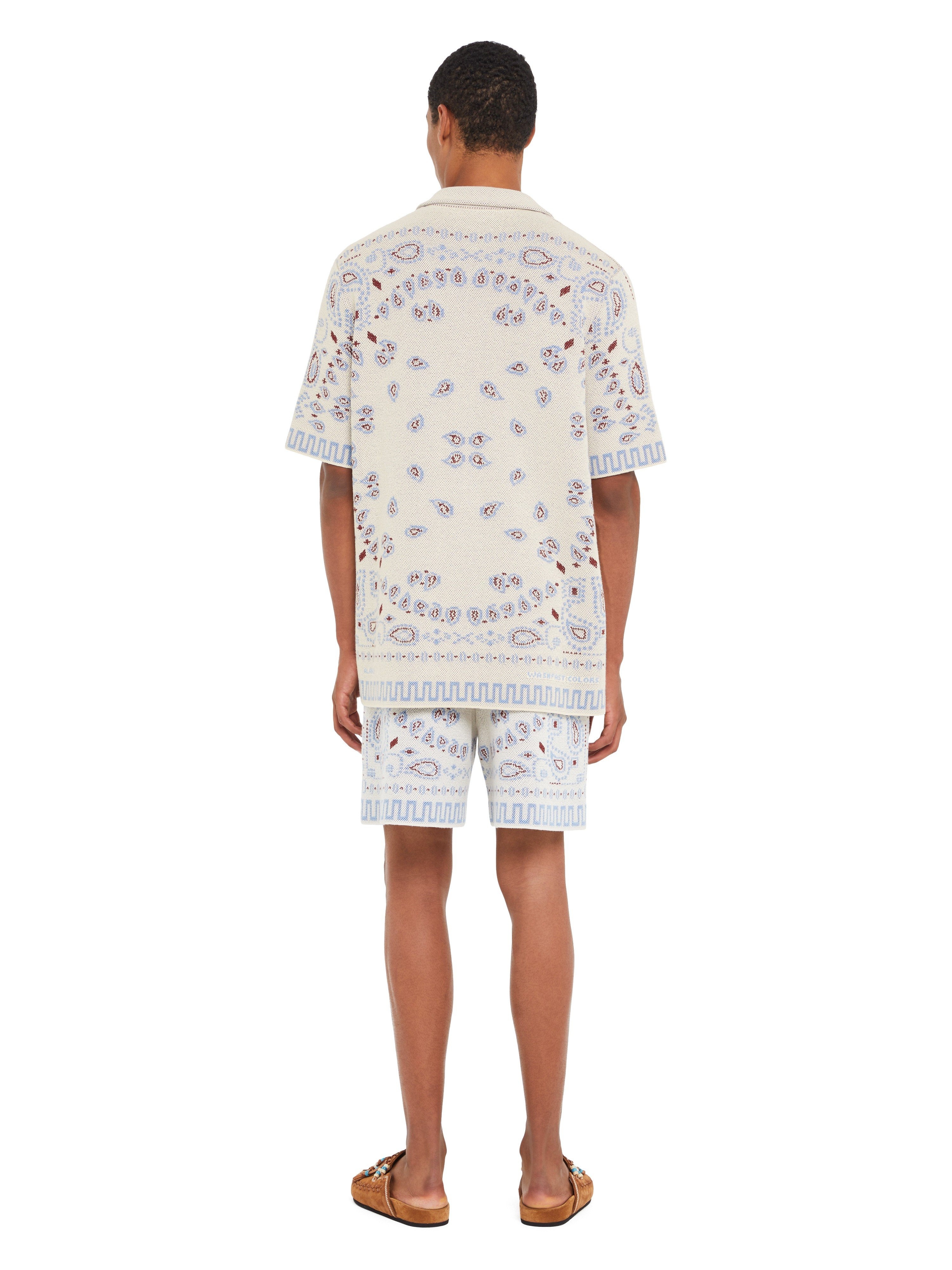 Cotton Piquet Bandana Bermuda - 6