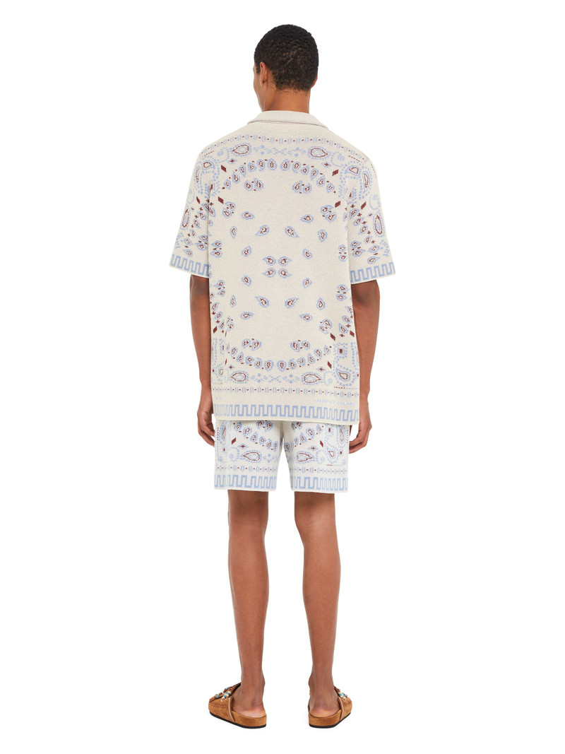 Cotton Piquet Bandana Bermuda 6