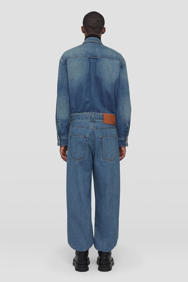 Loose Denim Trousers - 4