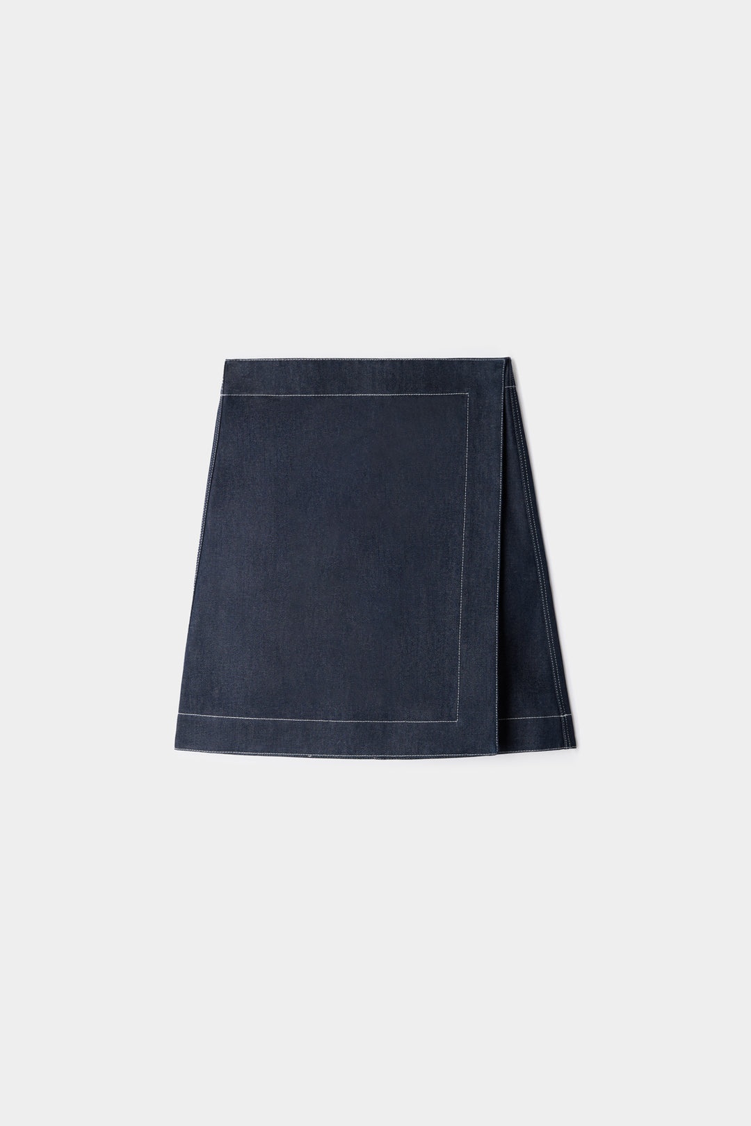 BELLIDENTRO REVERSIBLE SKIRT / denim & electric blue stripes - 2