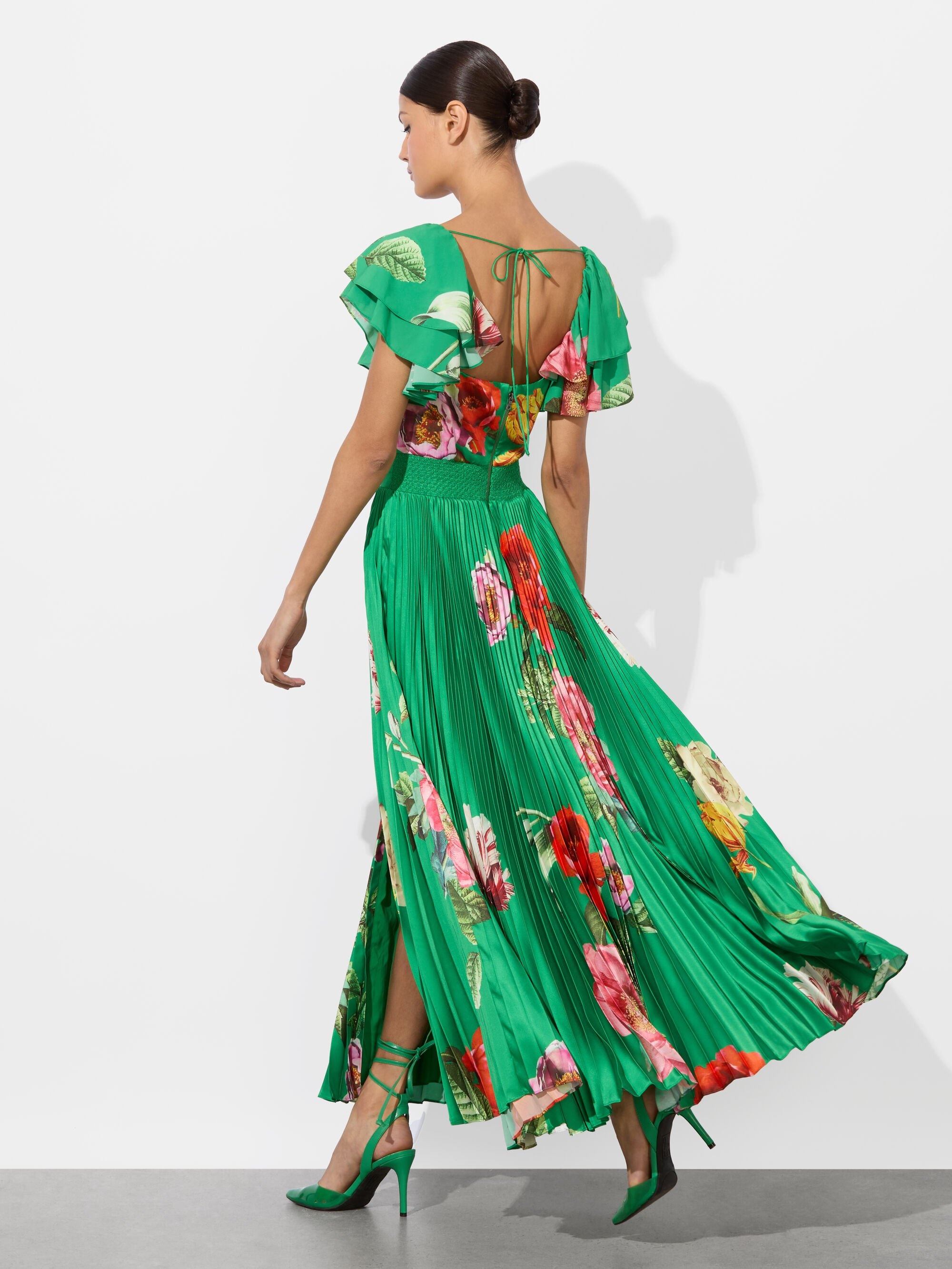HALIA PLEATED MIDI DRESS - 5