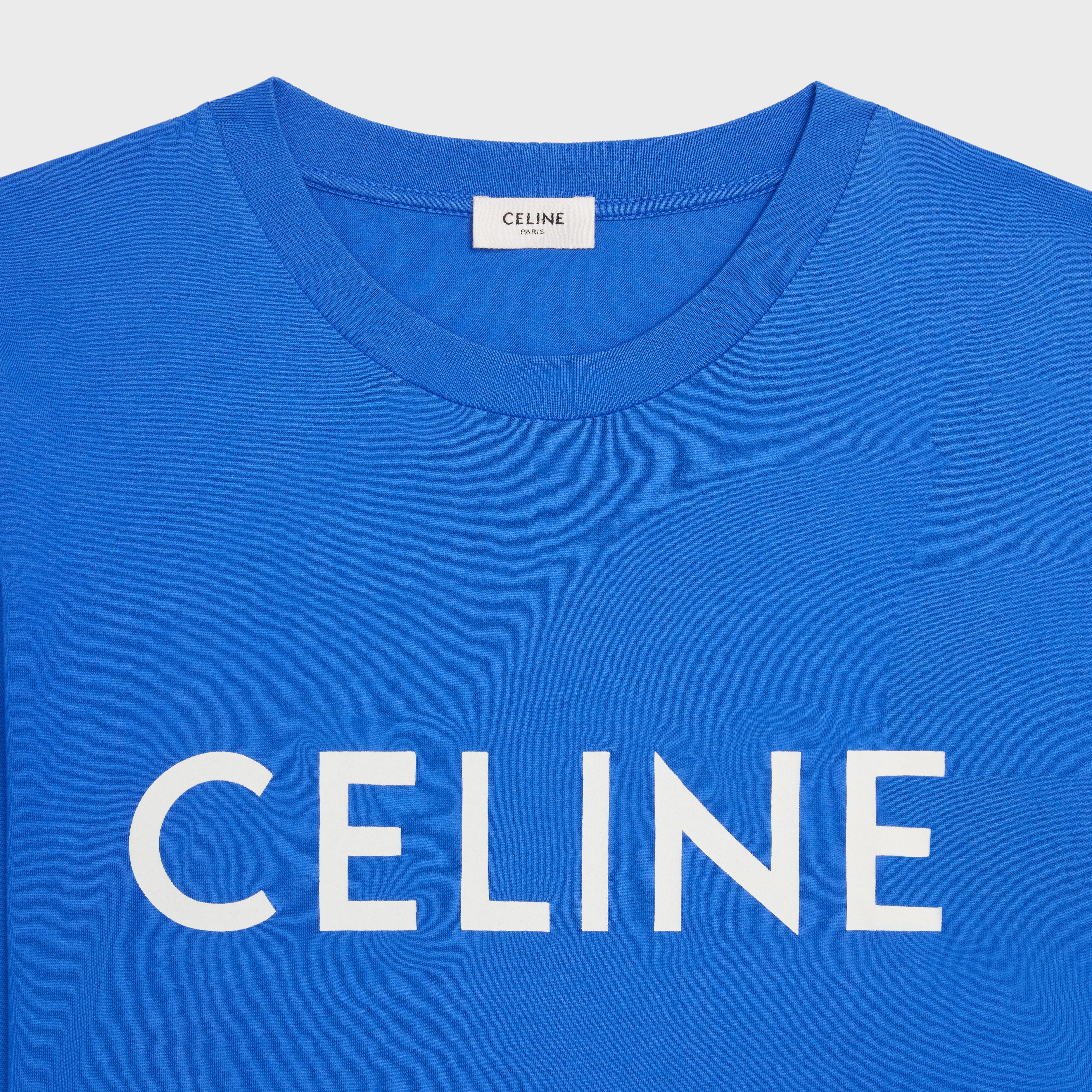 CELINE LOOSE T-SHIRT IN COTTON JERSEY - 3