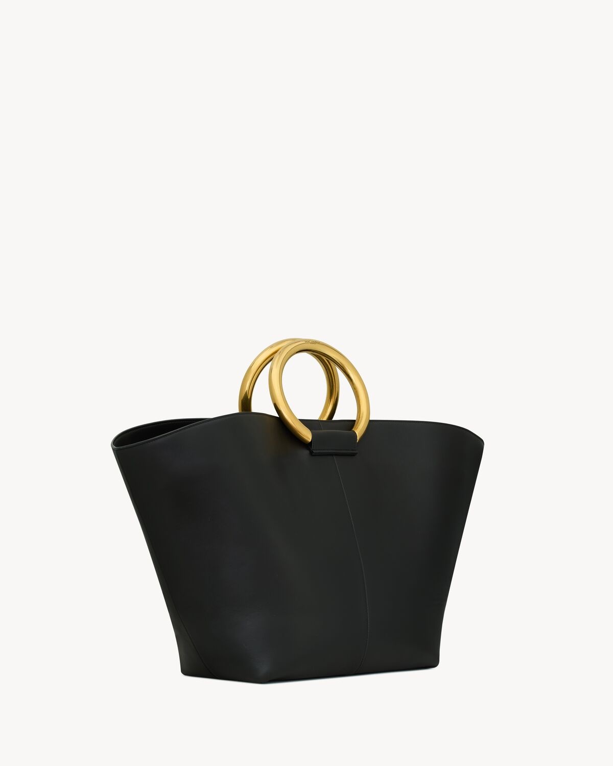 MAXI TOTE IN SMOOTH LEATHER - 5