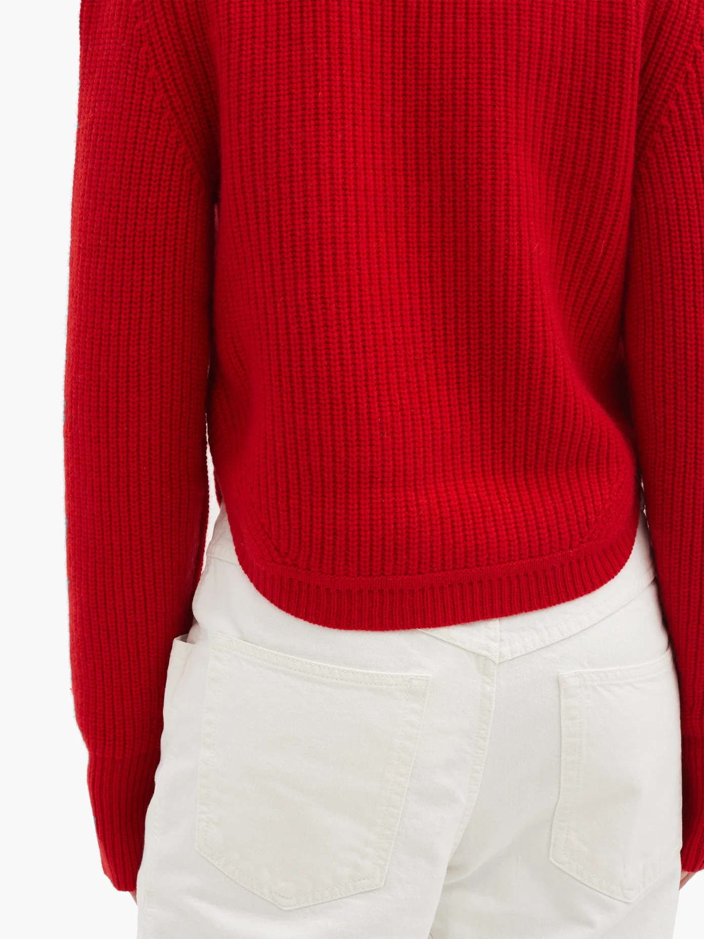 Brent puff-sleeve cashmere and wool-blend sweater - 4