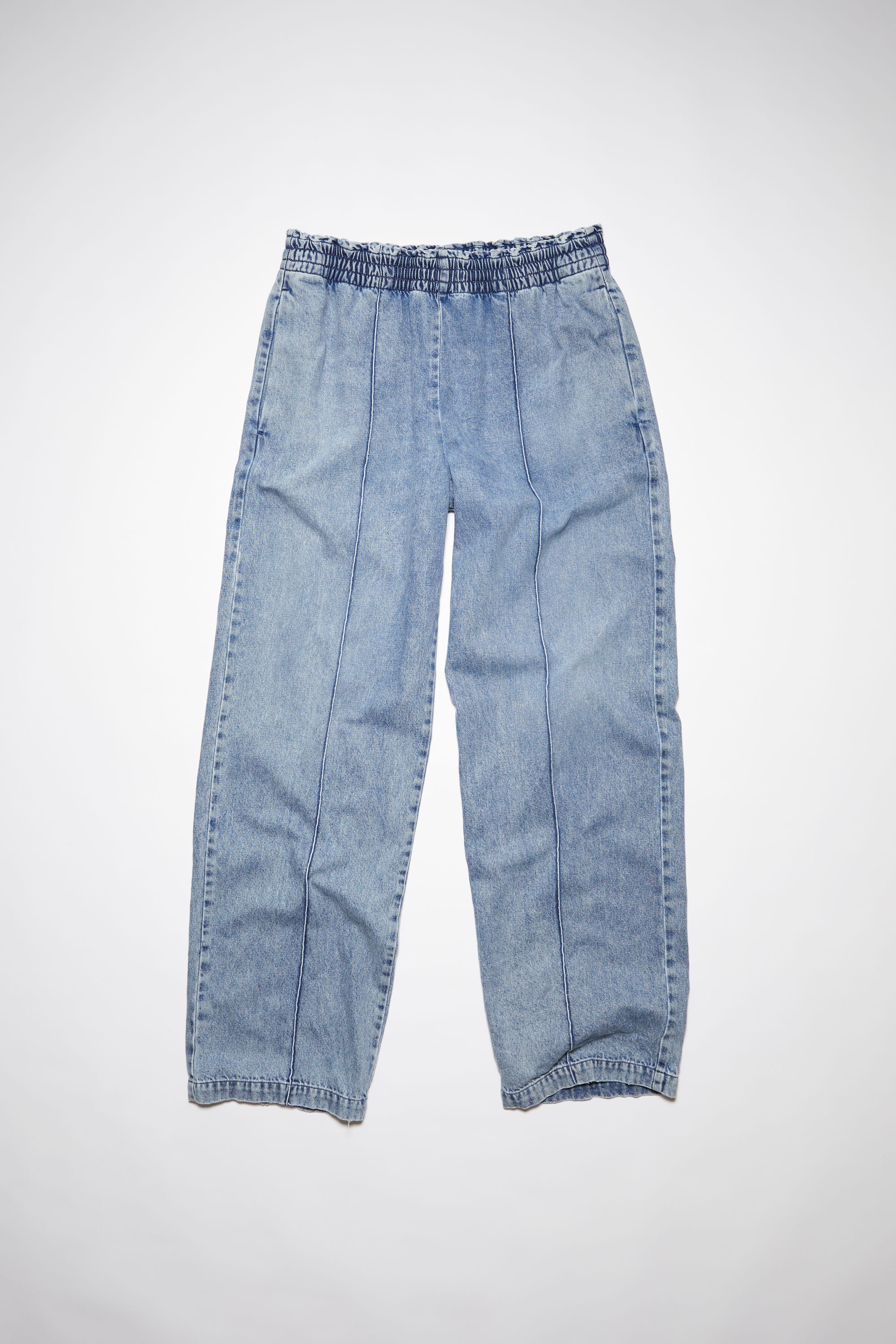 Loose-fit denim trousers - Light blue - 1