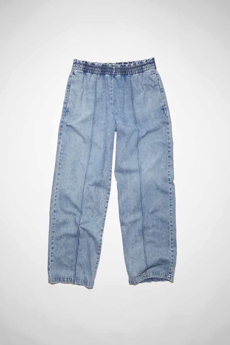 Loose-fit denim trousers - Light blue 1