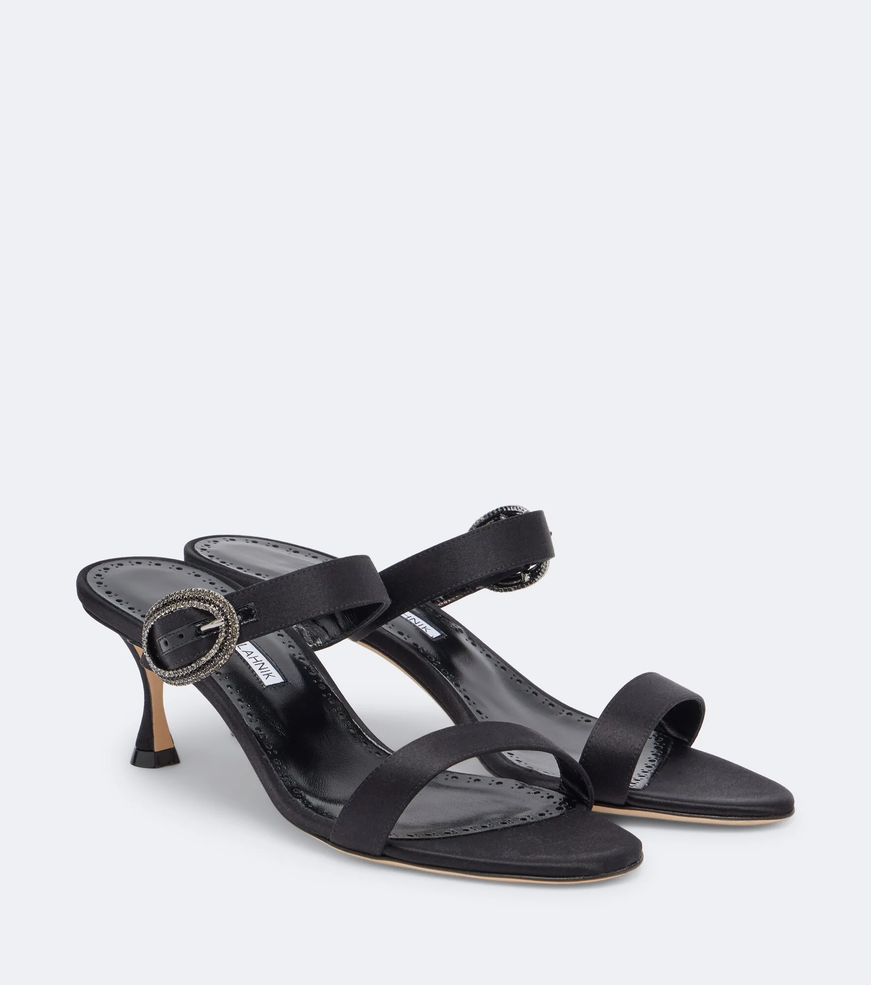 Zutosanmu embellished satin mules - 1
