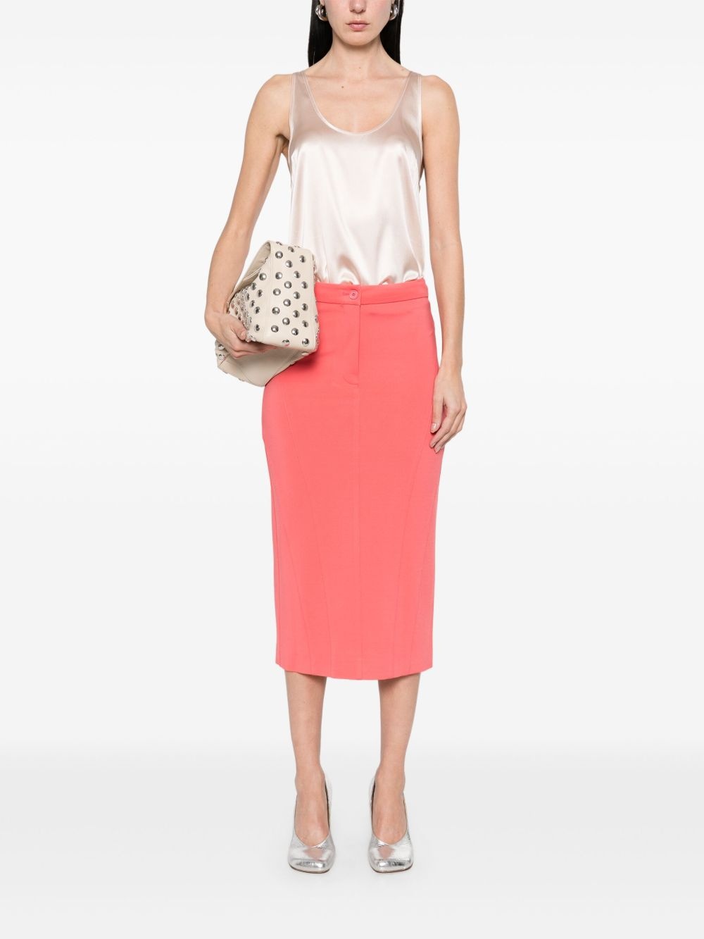panelled midi skirt - 2
