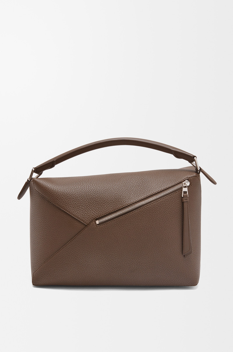 Large Puzzle Edge bag in grained calfskin 5