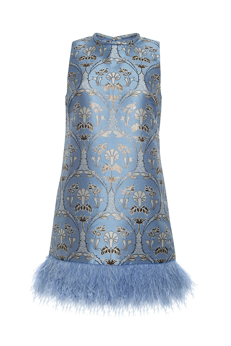 Paige Dress The Feather Trim Adds Extravagance To This Staple Mini 1