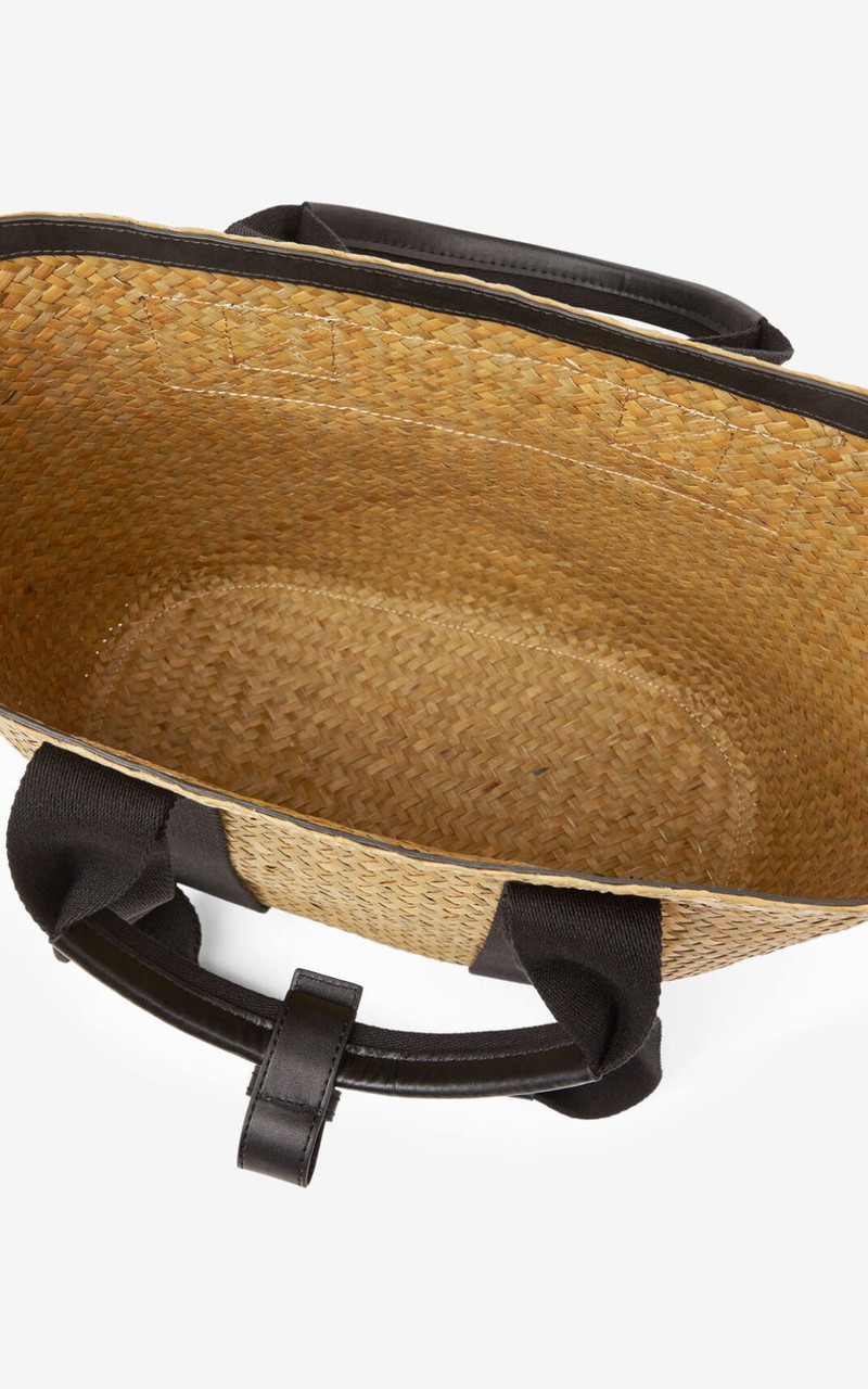 Large KENZO Logo raffia basket 5
