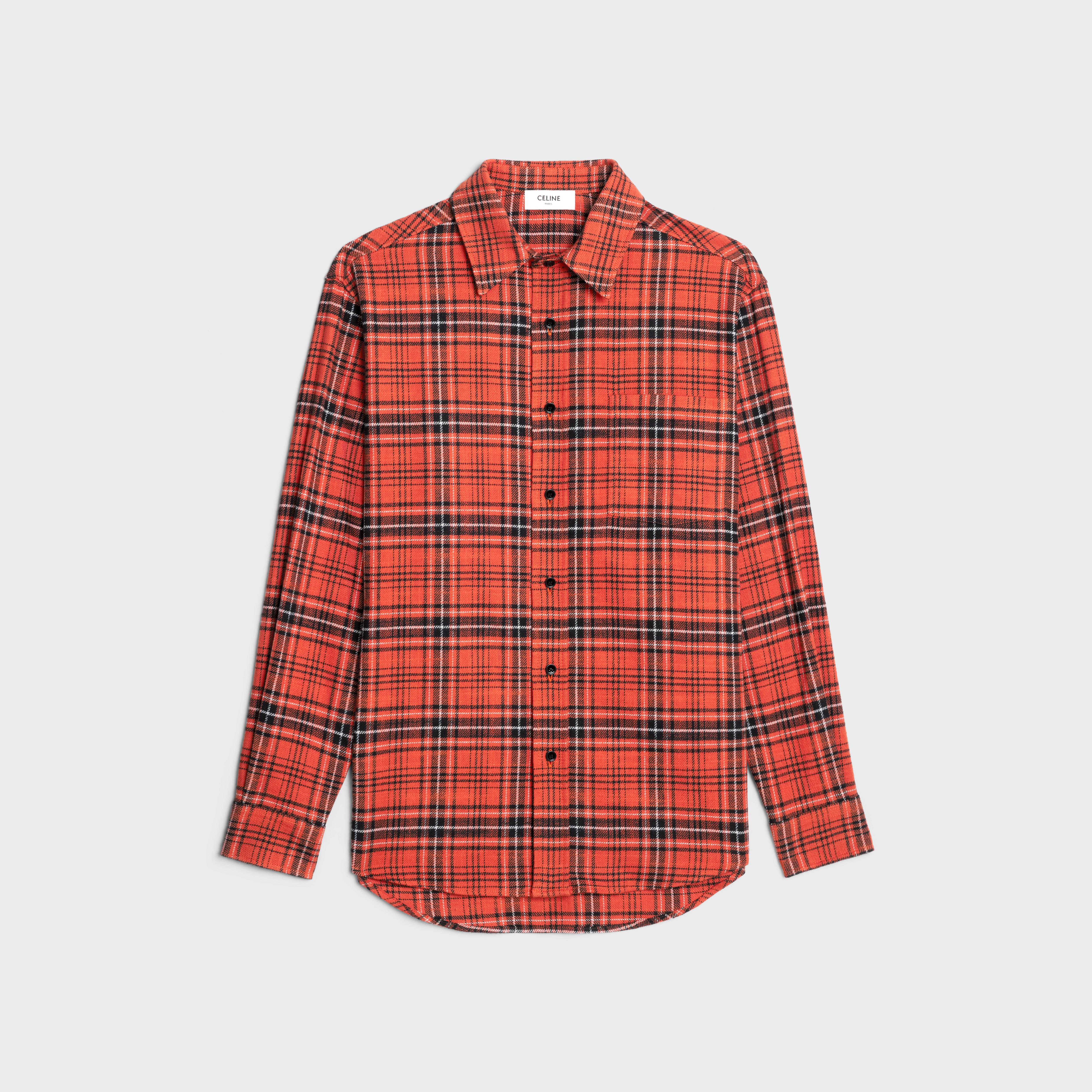 oversized shirt in cotton checks - 1