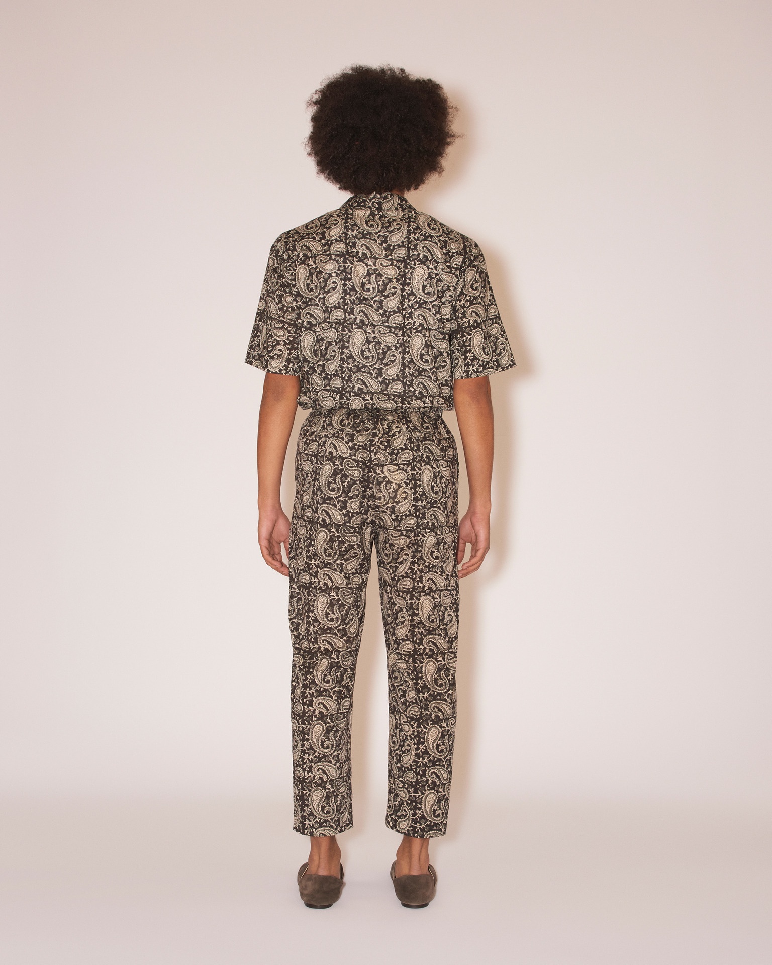 JAIN - Washed cotton relaxed pants - Paisley - 4
