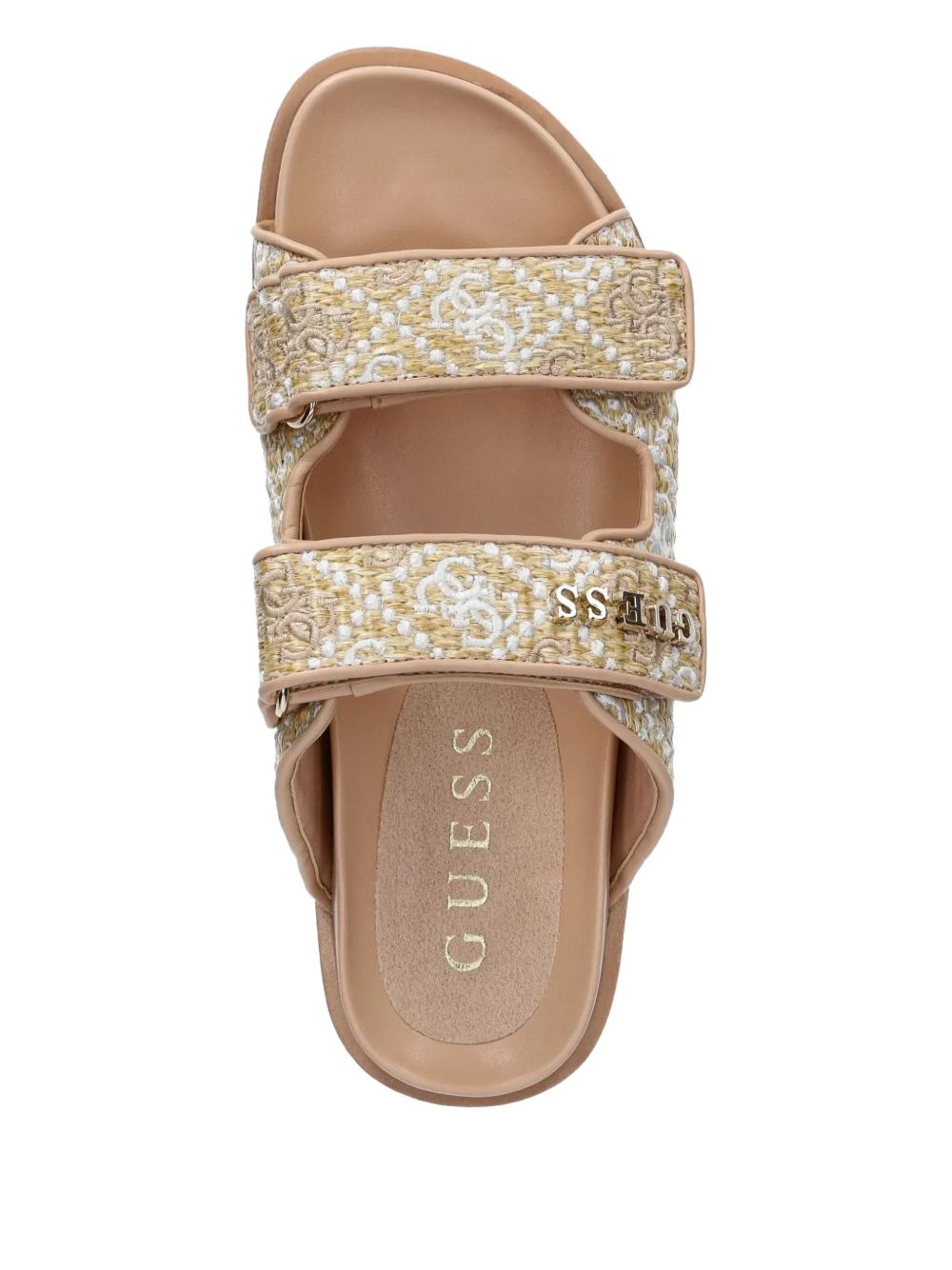 Fadeliza  embroidered double-strap flat sandals - 4